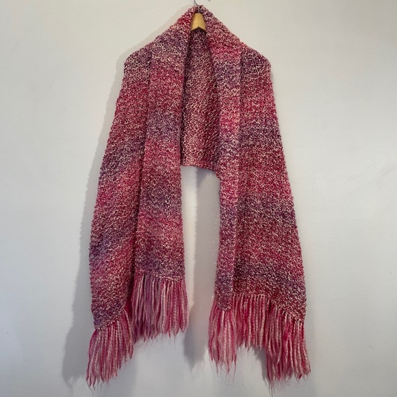 Pink and Purple Ombré Blanket Scarf - Picture 3 of 9